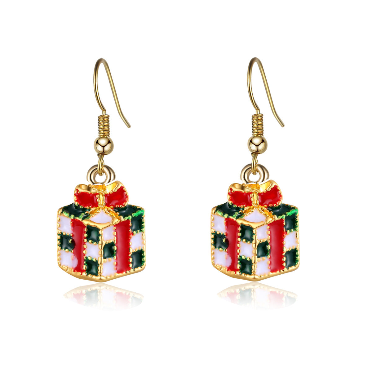 Wholesale Christmas Santa Claus Snowflake Christmas Tree Elk Earrings